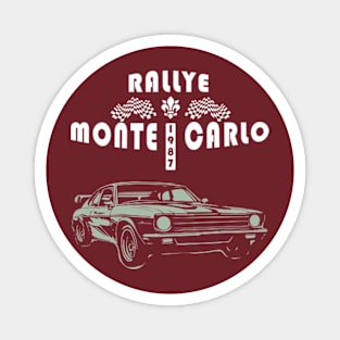 vintage car rally monte carlo Magnet